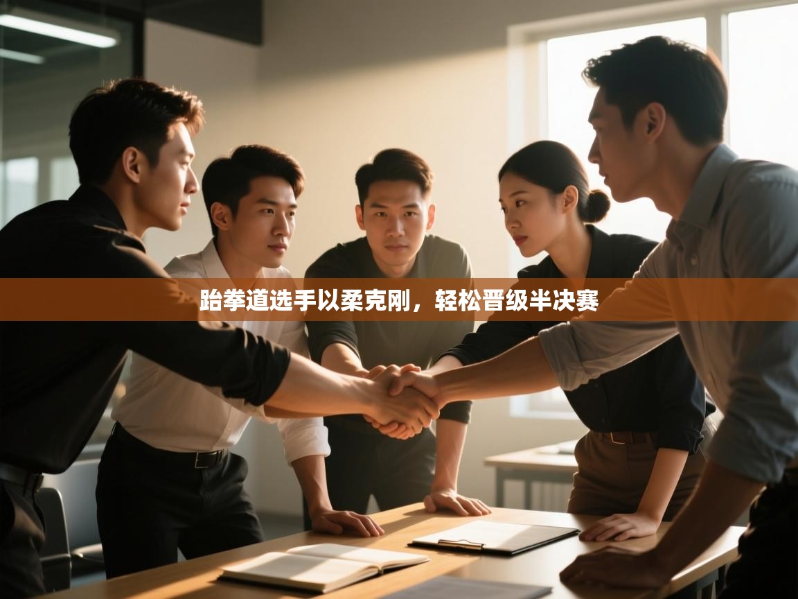 跆拳道选手以柔克刚，轻松晋级半决赛  第1张